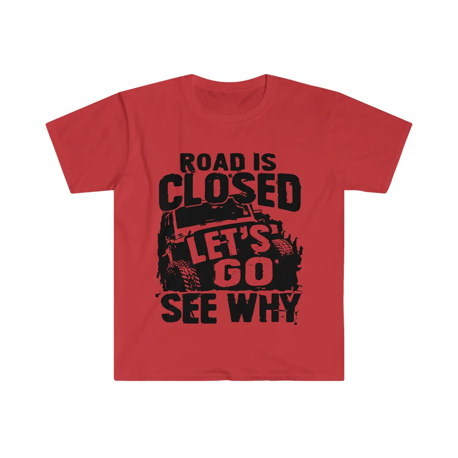 Alternative view of American offroad t-shirt, offroad forest shirt, 4WD Offroad T-shirt