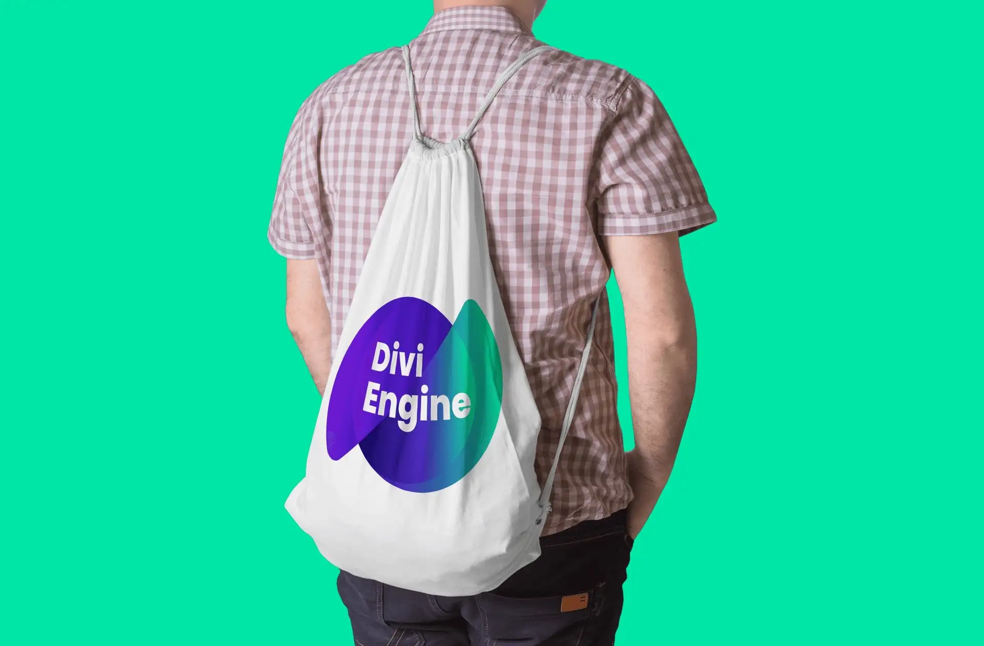 Alternative view of Divi Engine String Bag (Big Logo)