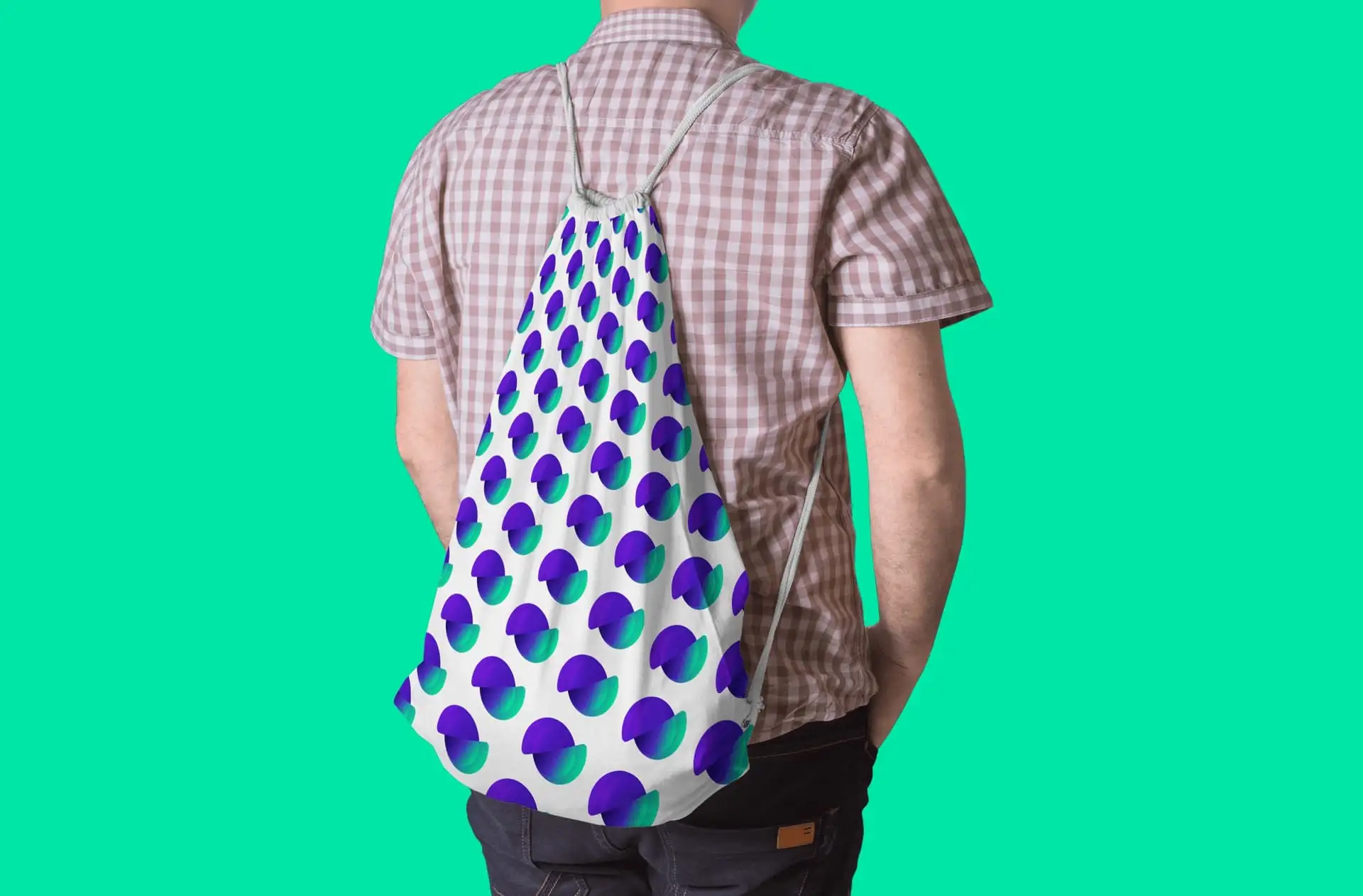 Alternative view of Divi Engine String Bag (Small Logos)