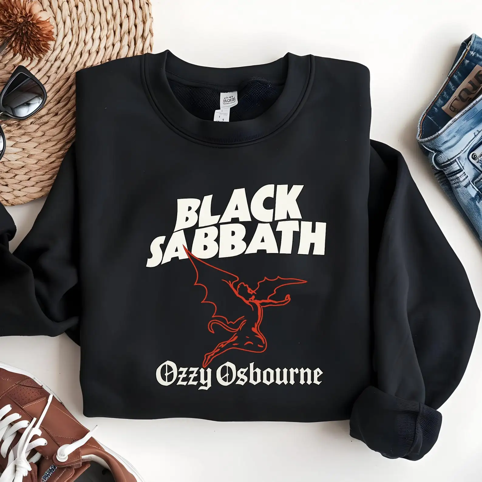 Black Sabbath Shirt & Sweater – Retro Rock Band Tee, Vintage Metal Music Gift
