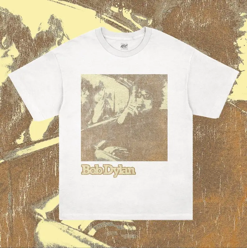 Alternative view of Bob Dylan Graphic T-shirt, Vintage Rock Tee, 70s Top