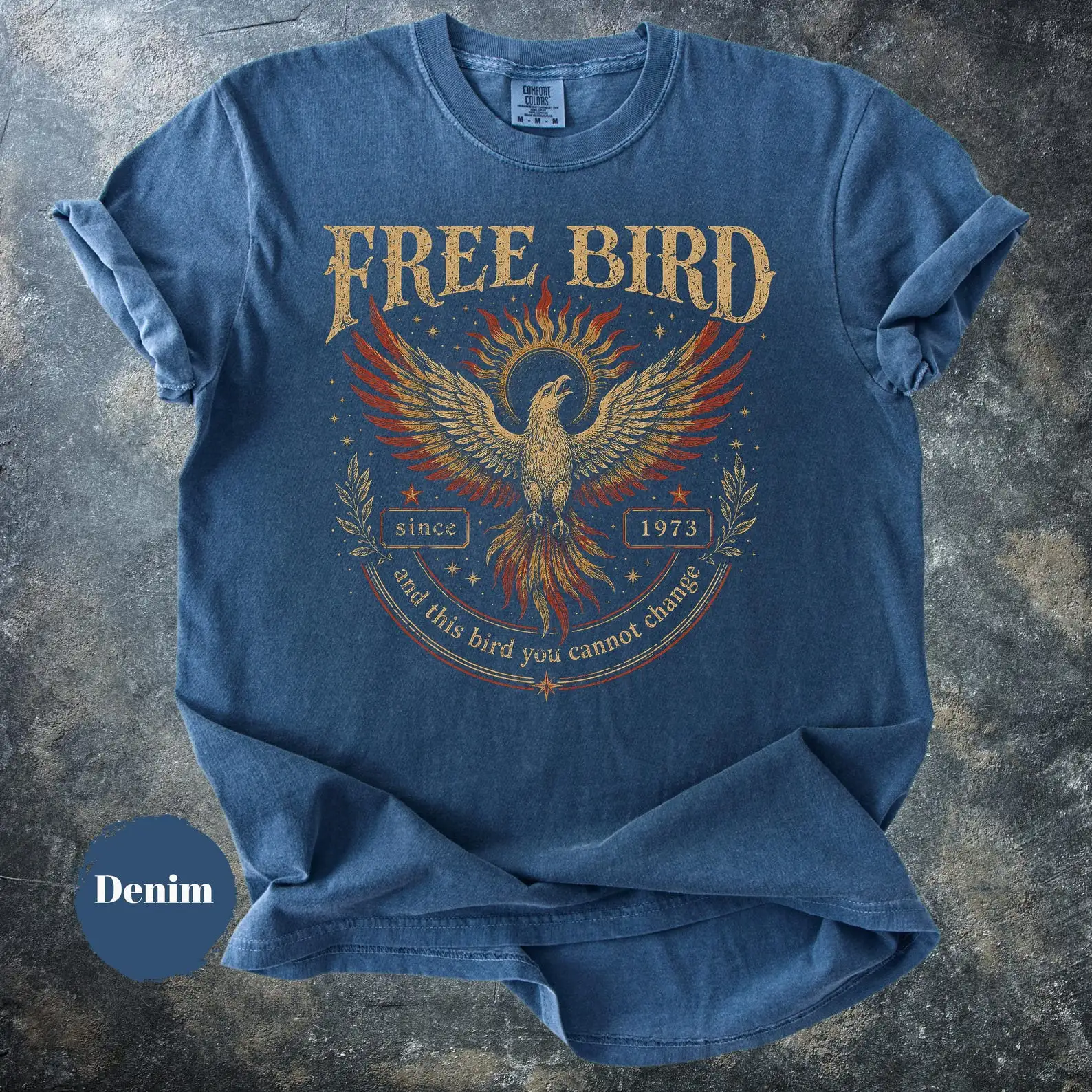 Free Bird Vintage Band Shirt, Retro Rock Grafik T-Shirt - Image 5