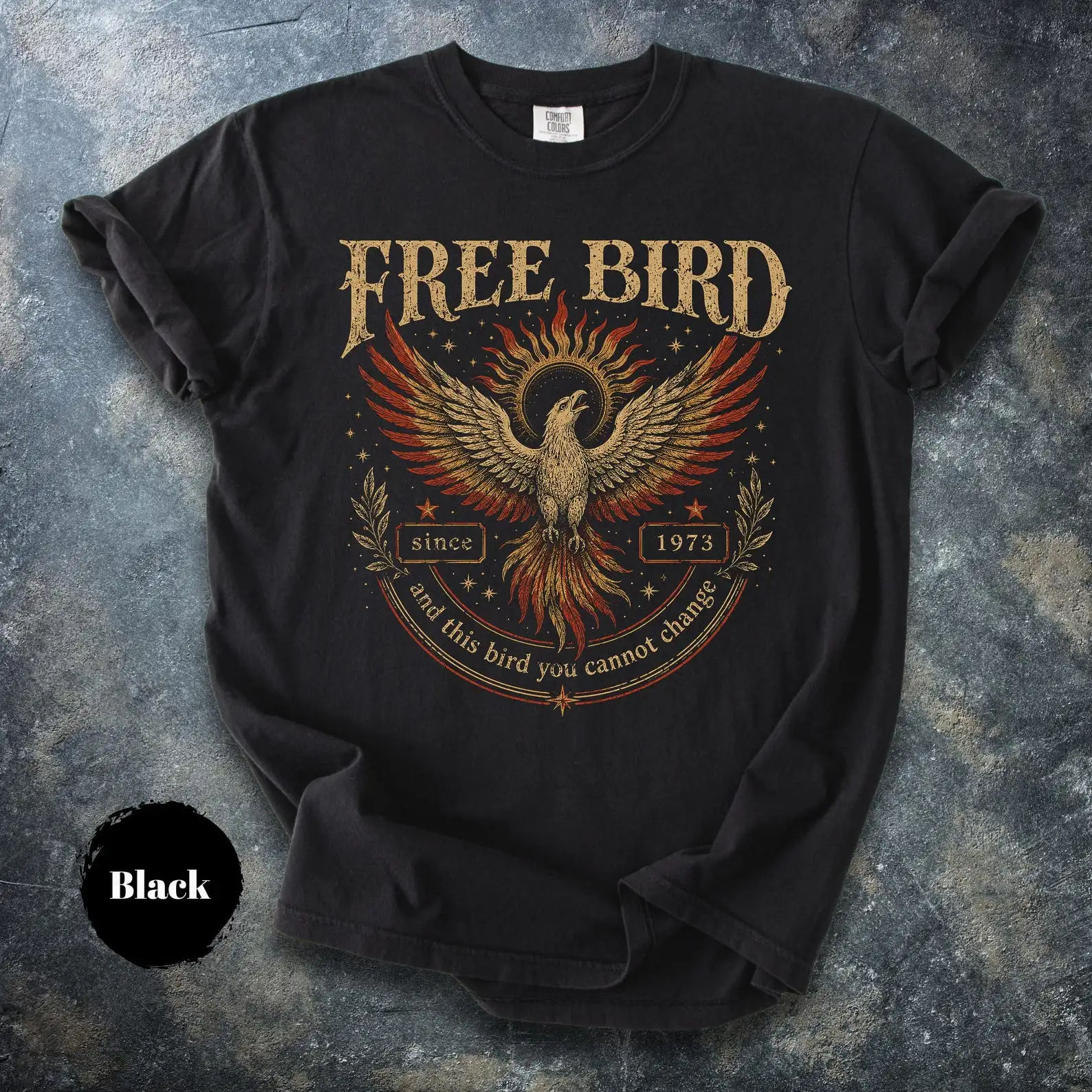 Free Bird Vintage Band Shirt, Retro Rock Grafik T-Shirt