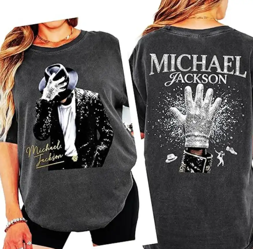 Michael Jackson Tour T-Shirt, King of Pop Concert Outfit, 90s Vintage Tee, Fan Gift