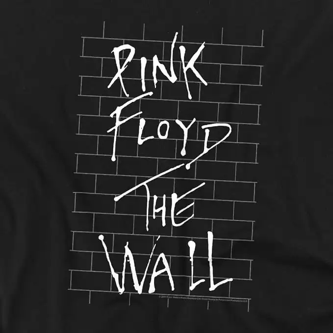 Alternative view of Pink Floyd The Wall Album Rock Band Black T Shirt