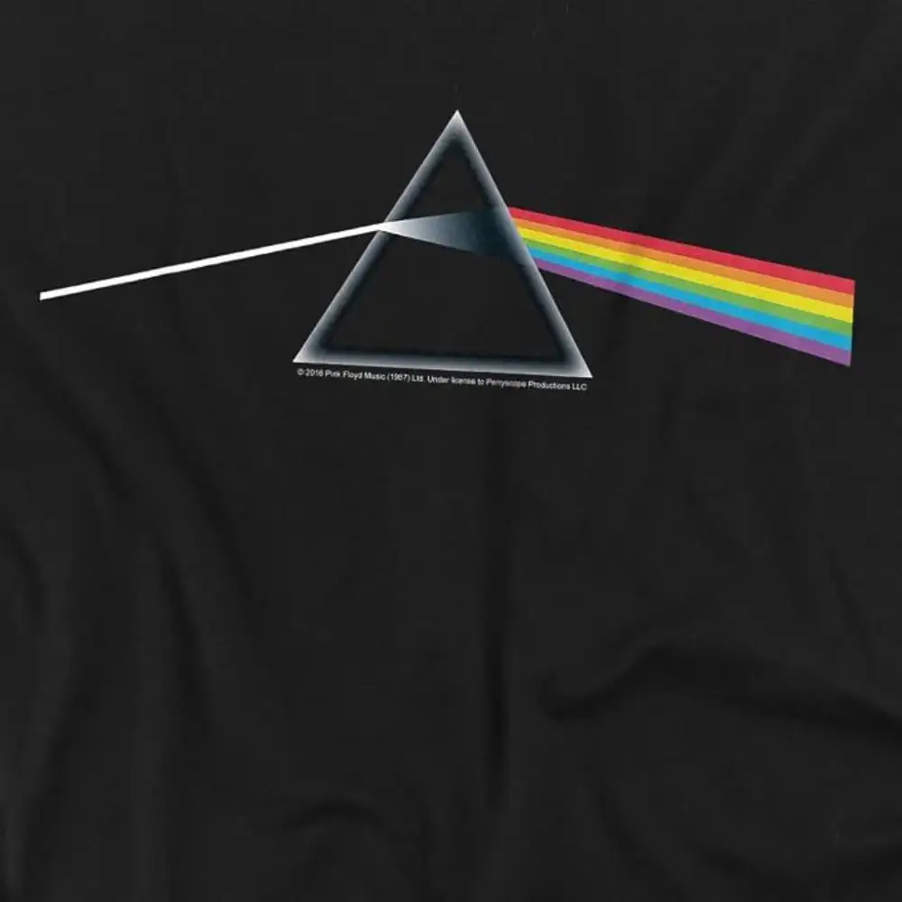 Alternative view of Popfunk Pink Floyd Dark Side of The Moon Album Rock Music T Shirt