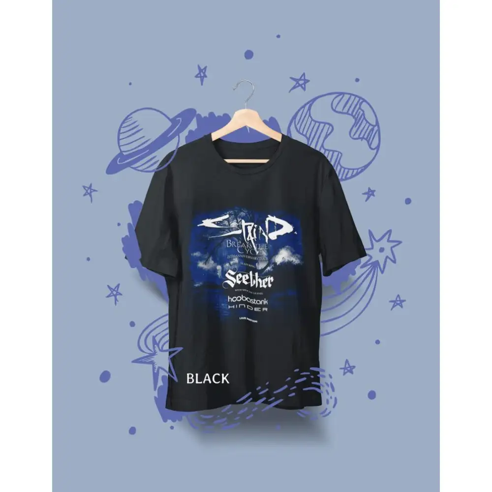 Alternative view of nisex Staind Break The Cycle Tour 2026 Shirt, 25th Anniversary Rock Band Tee, Vintage Alternative Metal Concert